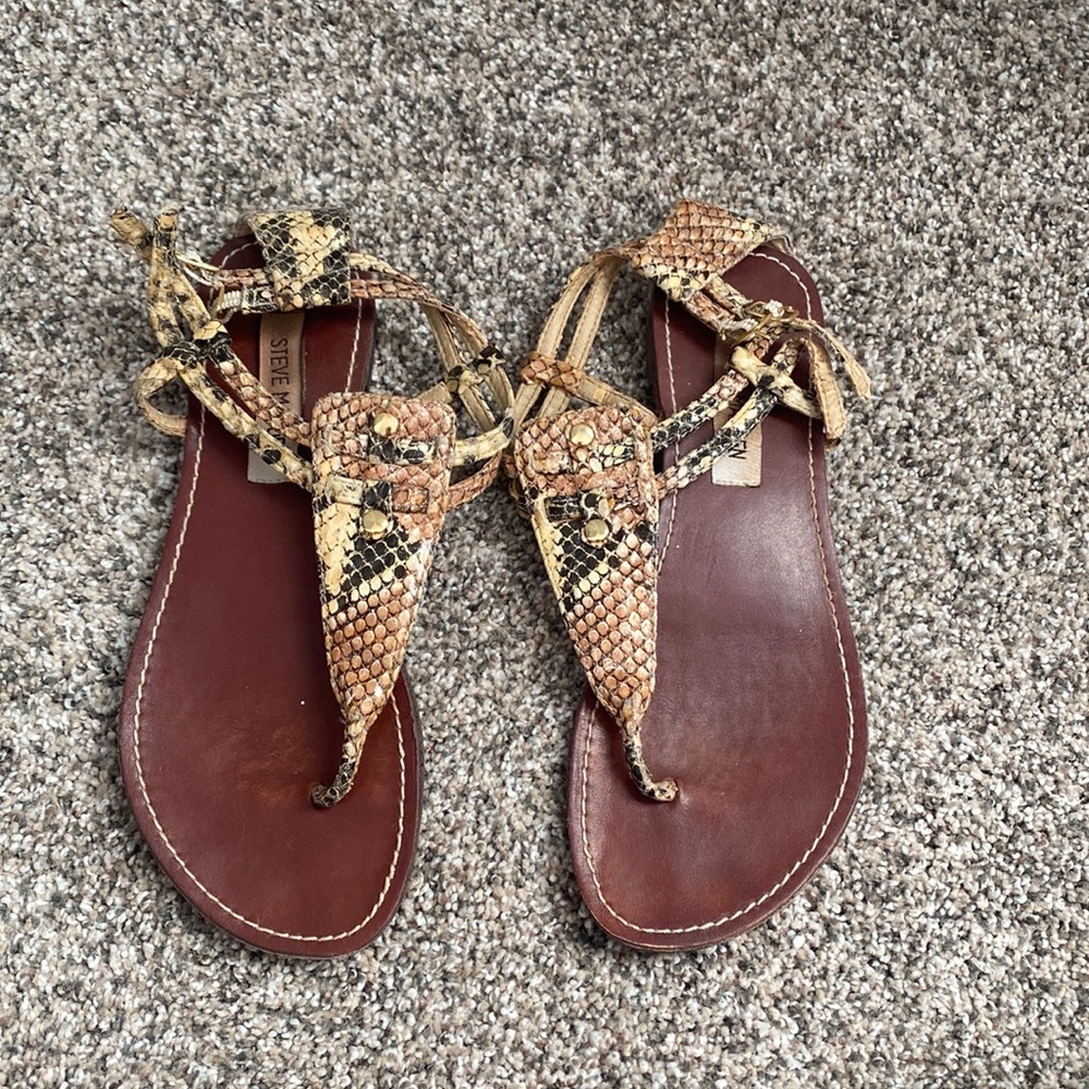 Steve Madden snake skin sandals